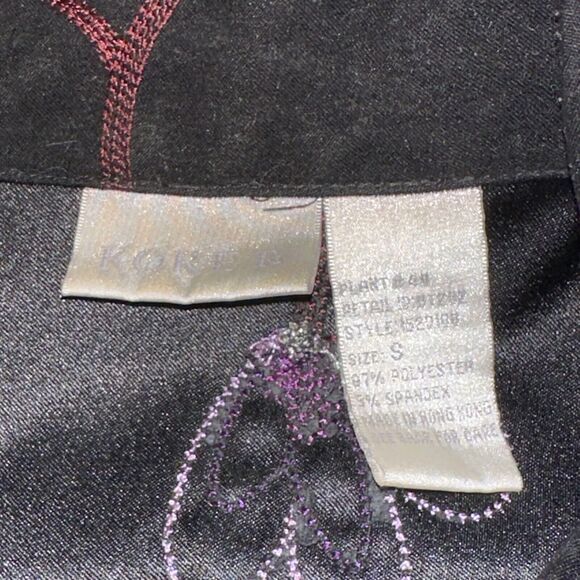 Koret Women’s Vintage Floral Embroidered Jacket Black Boho Size Small - Picture 5 of 5